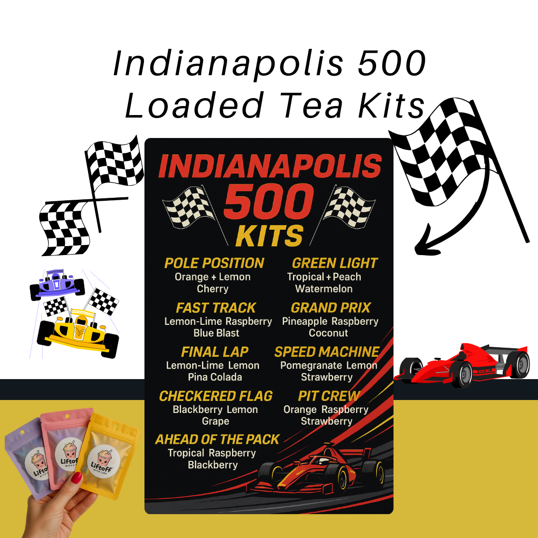 Indianapolis 500 Loaded Tea Kit β 9 Energy Drink Blends | Race Day Tea Pack